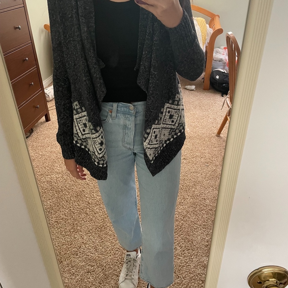 Steel blue cardigan
